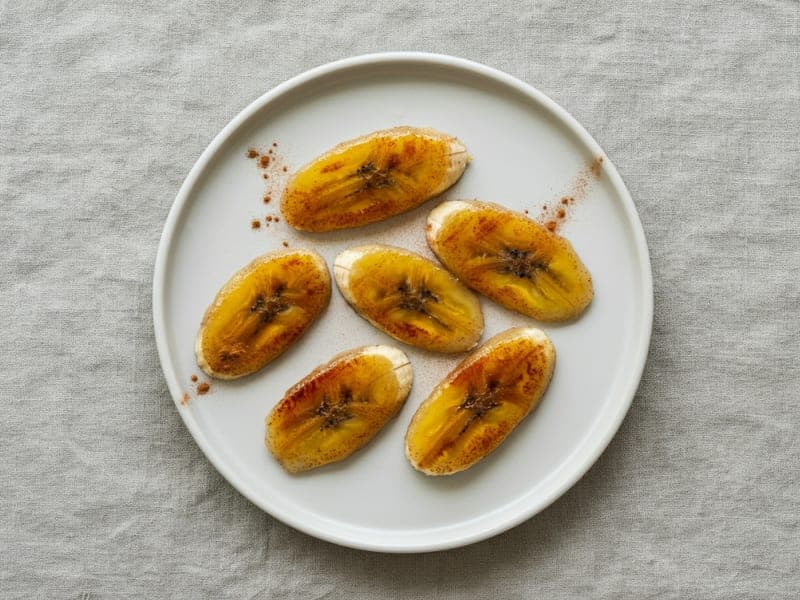Banana al forno con cannella — ricetta BLW per bambini 6 mesi