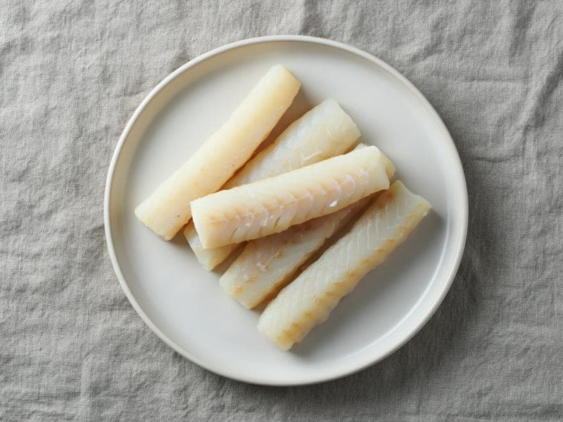 Bastoncini di merluzzo al vapore — ricetta BLW per bambini 6 mesi