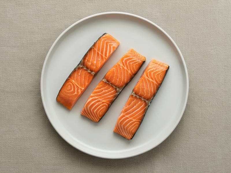 Bastoncini di salmone al vapore — ricetta BLW per bambini 6 mesi