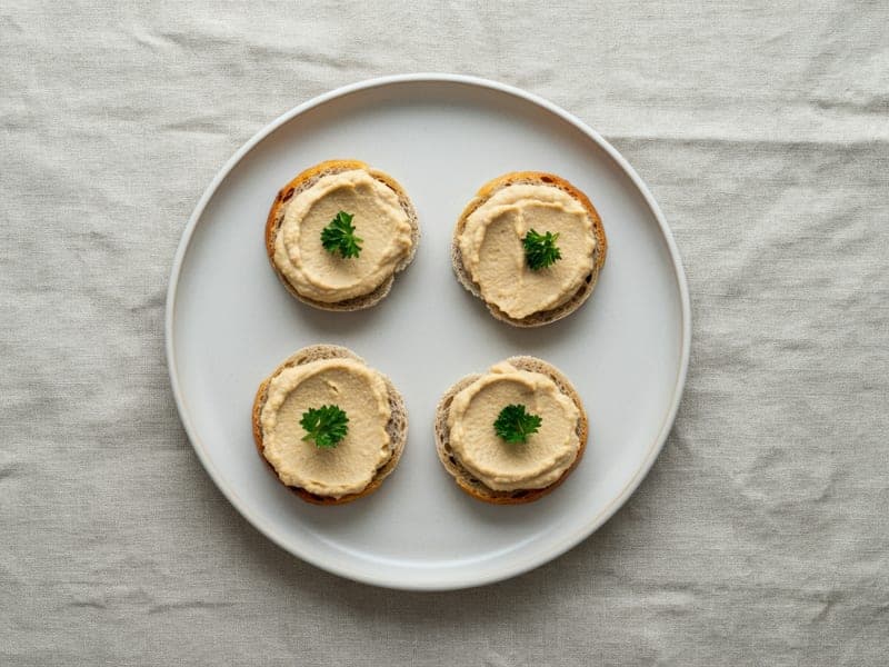 Bruschettine con hummus — ricetta BLW per bambini 12 mesi