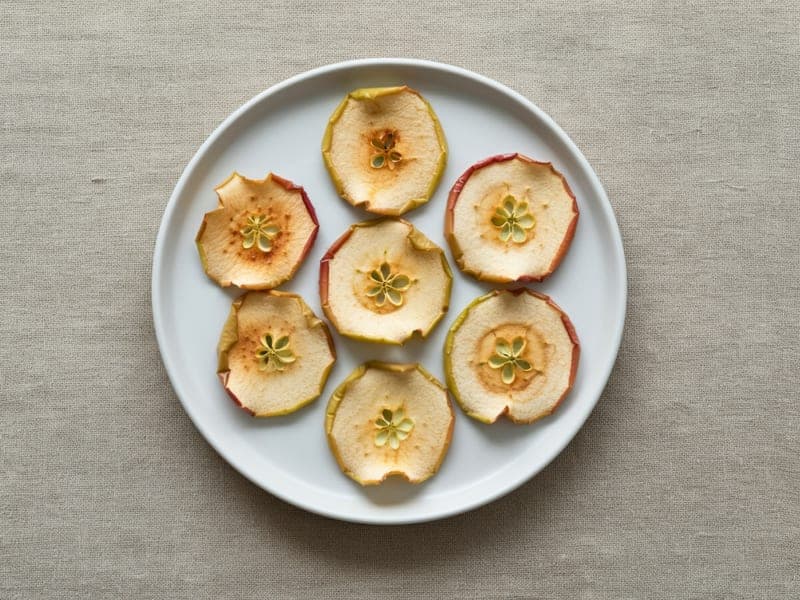 Chips di mela al forno — ricetta BLW per bambini 12 mesi