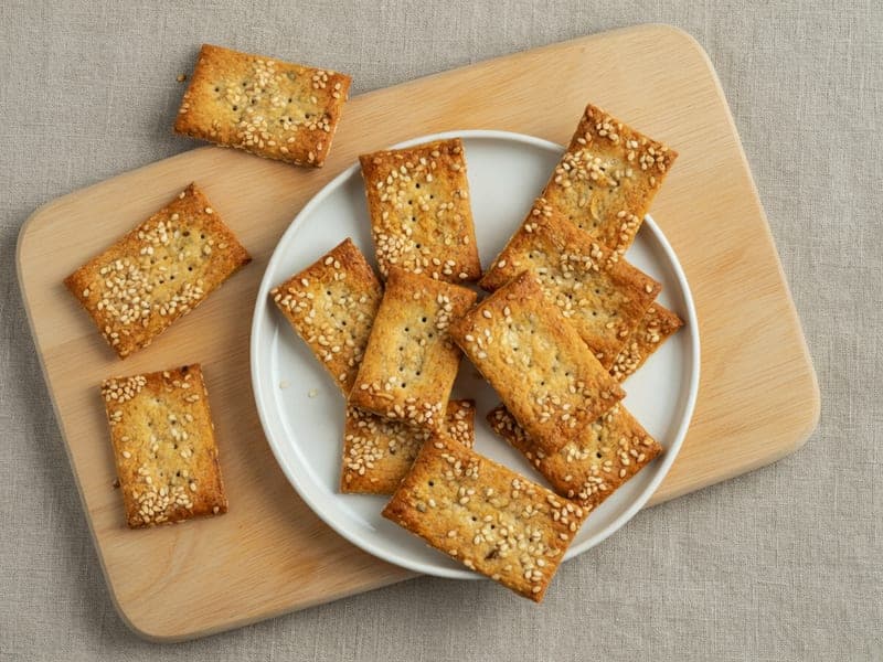 Crackers integrali fatti in casa — ricetta BLW per bambini 12 mesi