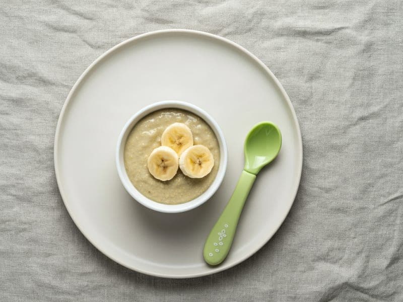 Crema di avocado e banana — ricetta BLW per bambini 6 mesi