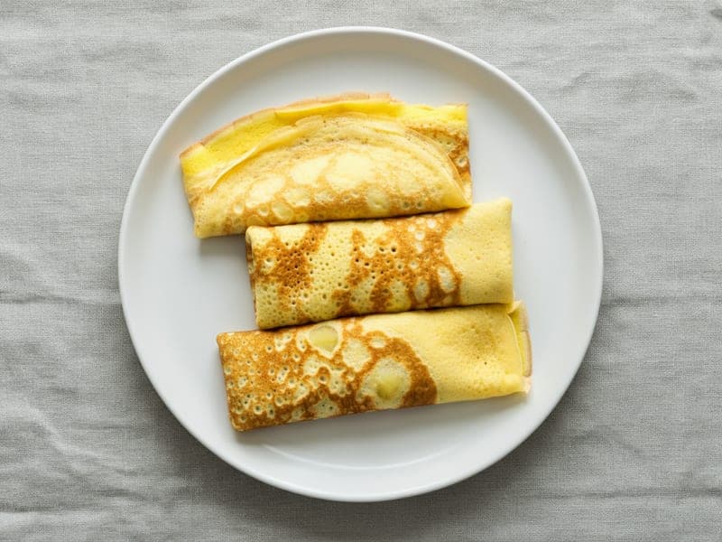 Crepes alle mele — ricetta BLW per bambini 9 mesi