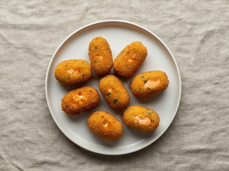 Crocchette di salmone al forno — ricetta BLW per bambini 12 mesi