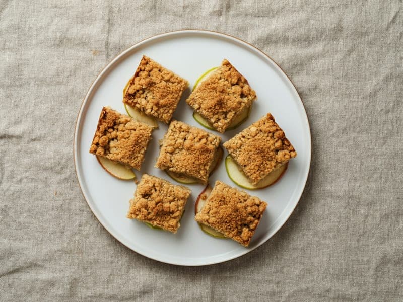 Crumble di mele al forno — ricetta BLW per bambini 9 mesi