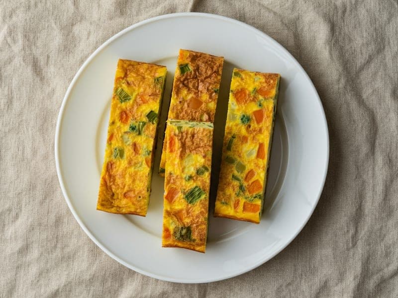 Frittata al forno con verdure — ricetta BLW per bambini 12 mesi