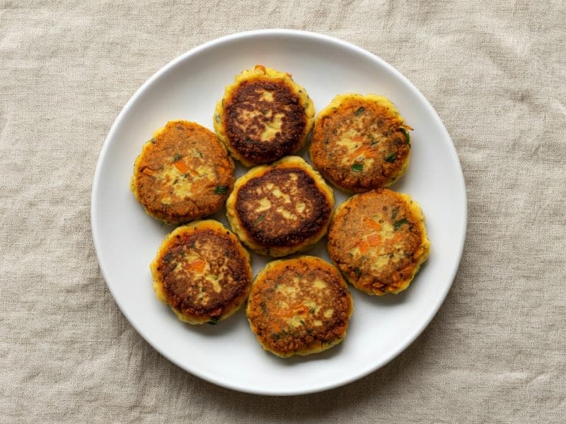 Hamburger di lenticchie al forno — ricetta BLW per bambini 12 mesi