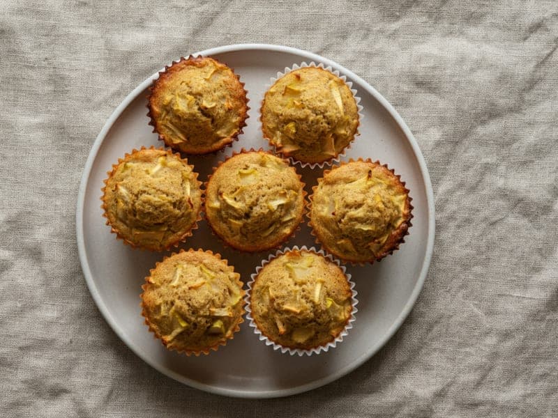 Muffin all'avena e mela — ricetta BLW per bambini 9 mesi