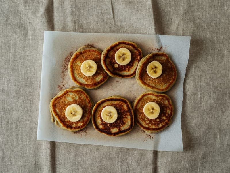 Pancake al cacao e banana — ricetta BLW per bambini 12 mesi