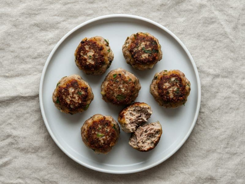 Polpettine di agnello e menta — ricetta BLW per bambini 9 mesi