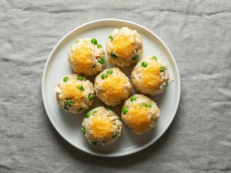 Risotto con pollo e piselli — ricetta BLW per bambini 9 mesi