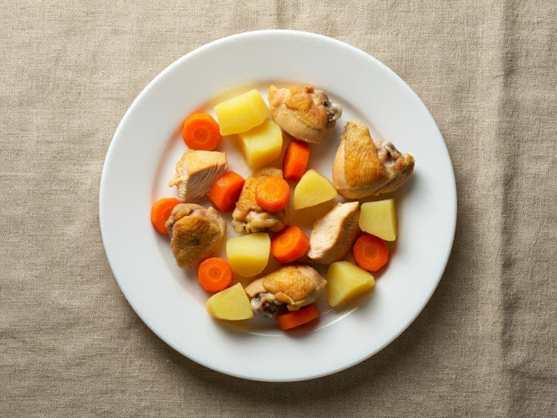 Spezzatino di pollo morbidissimo — ricetta BLW per bambini 12 mesi