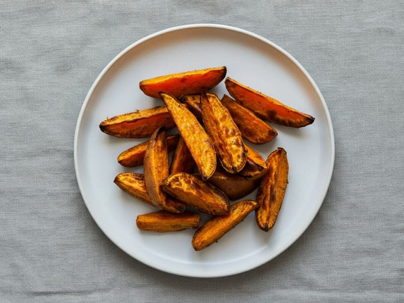 Spicchi di patata dolce — ricetta BLW per bambini 6 mesi