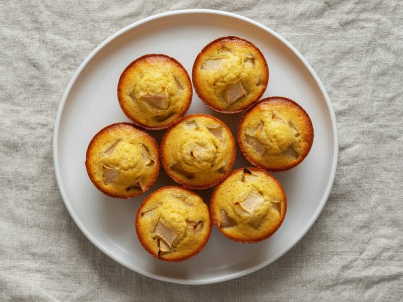 Tortino di ricotta e pera — ricetta BLW per bambini 9 mesi