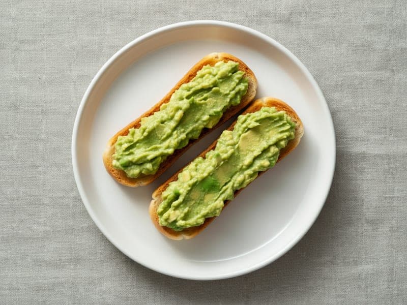 Tostata con avocado a fette — ricetta BLW per bambini 12 mesi